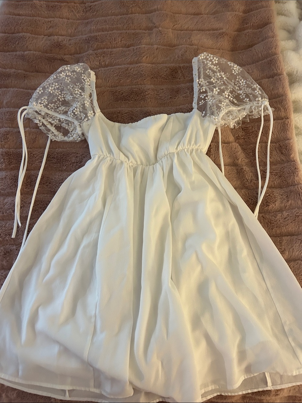 Lucy in the sky white mini dress